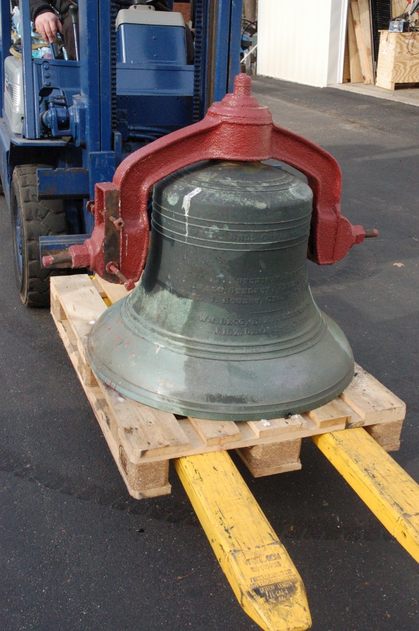 1896 Meneely Bell as it arrived at our facility in its original condition